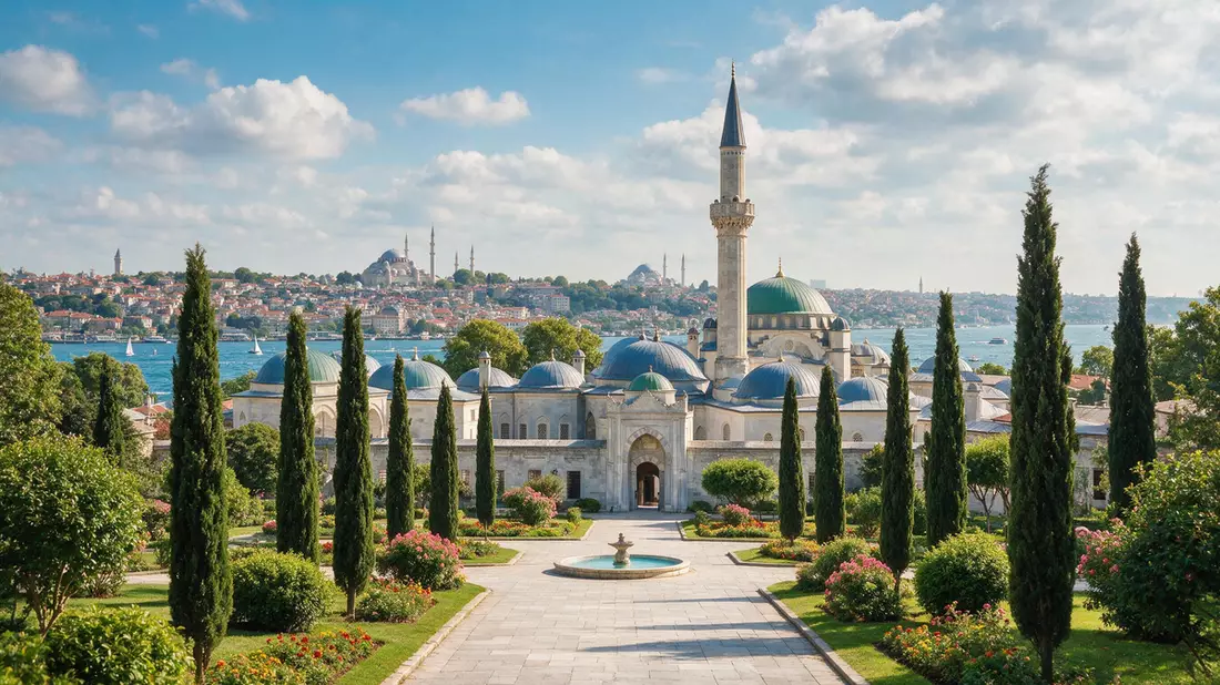 Editorial-Reisemagazinbild vom Wahrzeichen Topkapi-Palast Istanbul in Istanbul, Türkei