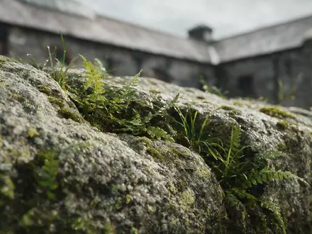 Extreme Makroaufnahme eines Materialdetails am Wahrzeichen Guinness Storehouse Dublin in Dublin Irland, taktile Struktur und - Foto: THN