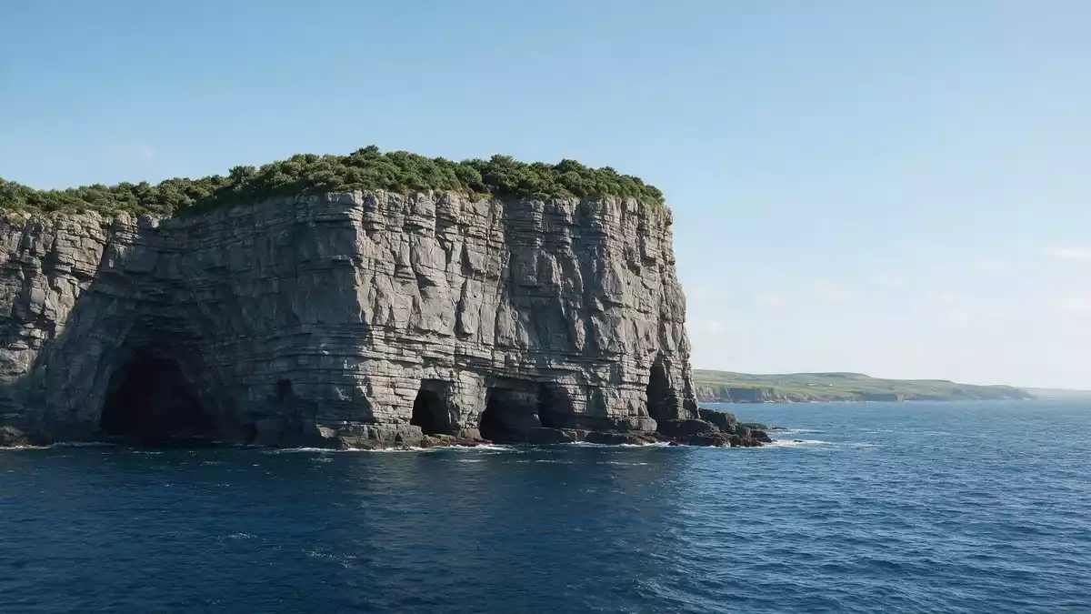 Architektur-Render von Cliffs of Moher in Liscannor, Irland bei Tageslicht