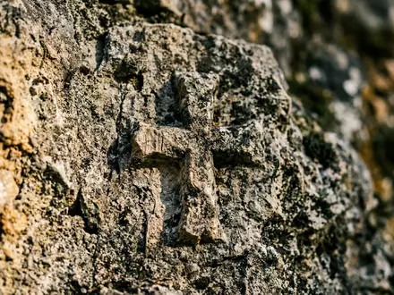 Extreme Makroaufnahme eines Materialdetails am Wahrzeichen Picos de Europa in Cangas de Onis Spanien, taktile - Foto: THN