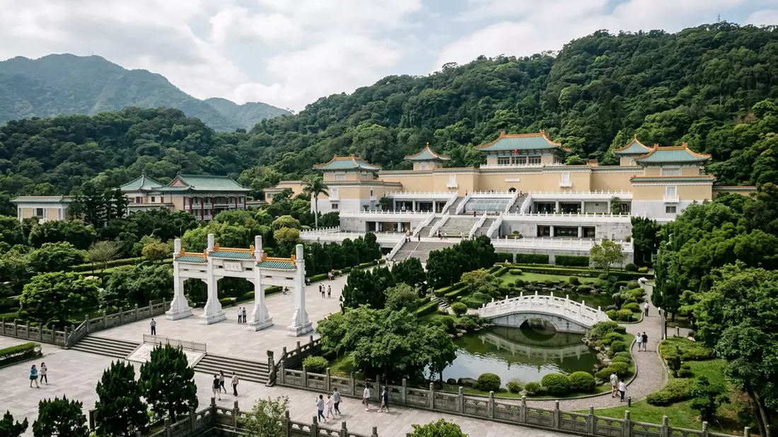 Editorial-Reisemagazinbild vom Wahrzeichen Nationales Palastmuseum Taipeh in Taipeh, Taiwan