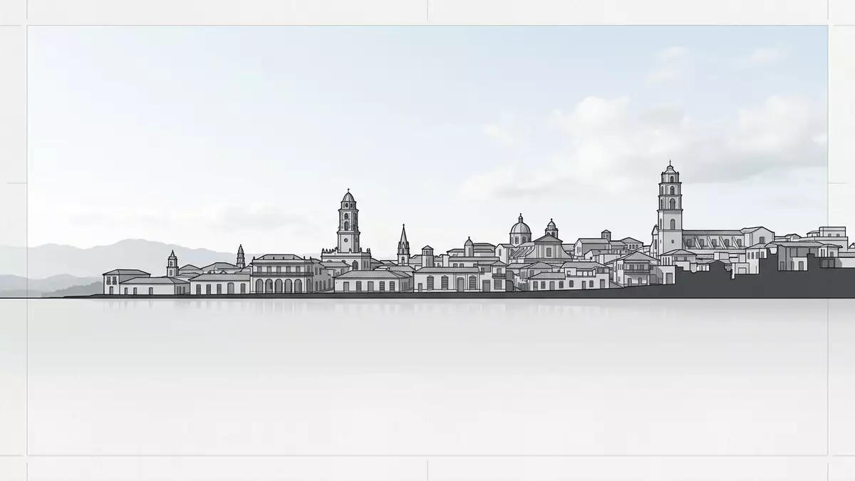 Architektur-Render von Trinidad Kuba Altstadt in Trinidad, Kuba bei Tageslicht