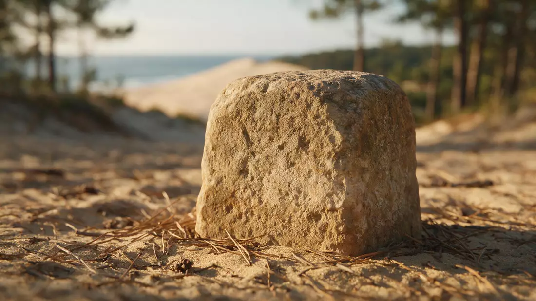 Makroaufnahme eines Materialdetails am Wahrzeichen Dune du Pilat, La Teste-de-Buch Frankreich