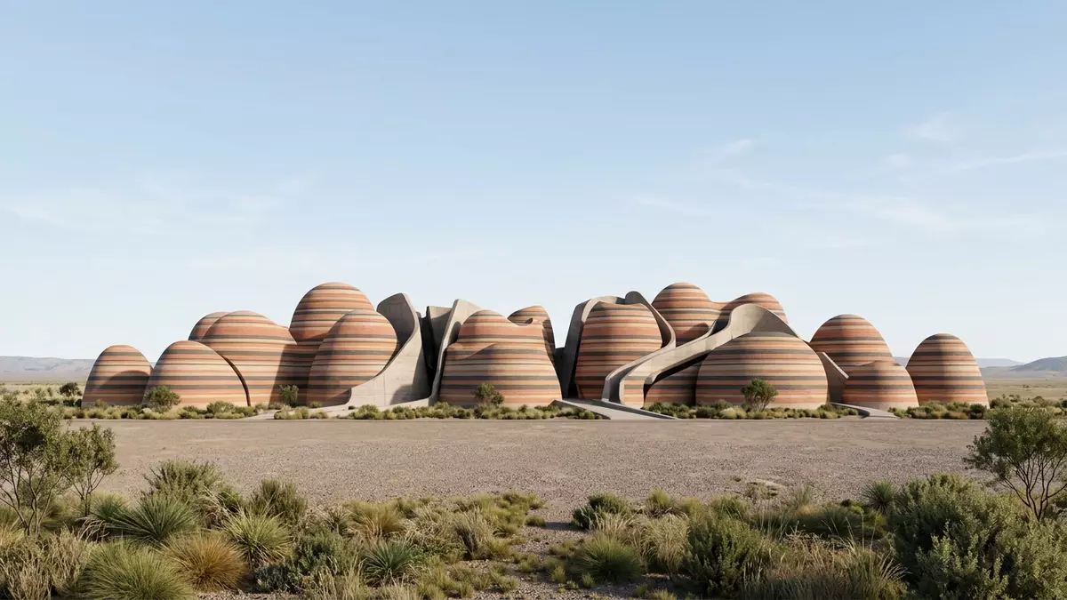 Architektur-Render von Purnululu-Nationalpark in Kununurra, Australien bei Tageslicht