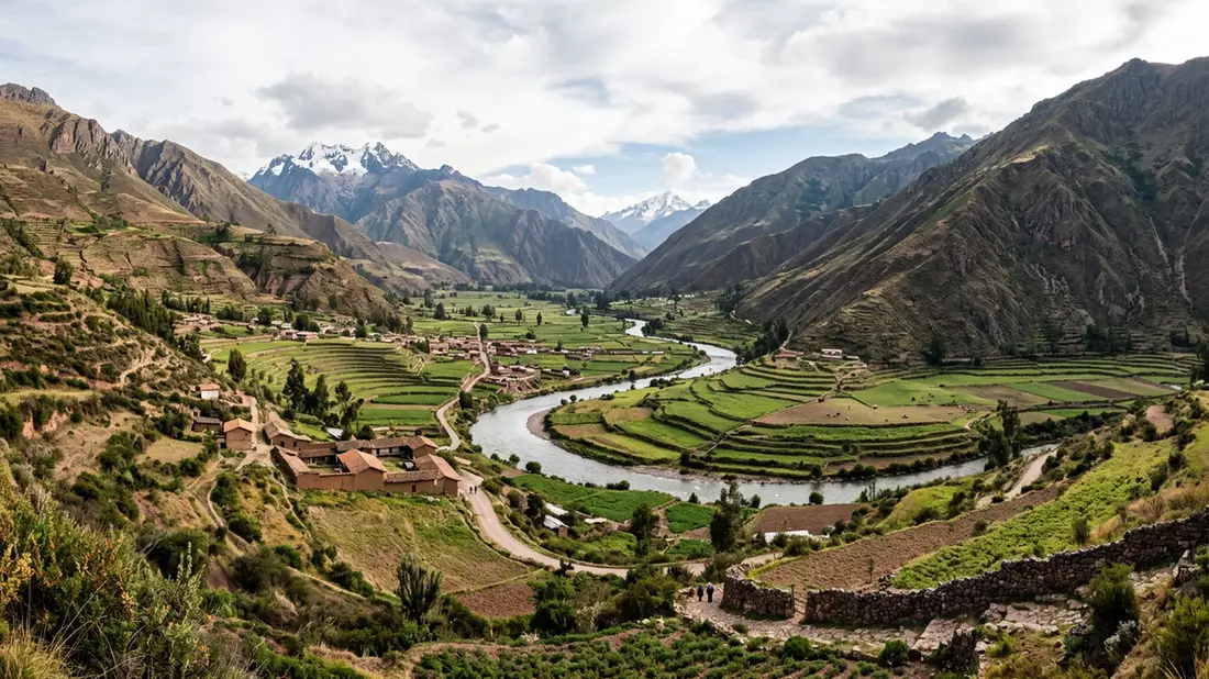 Editorial-Reisemagazinbild vom Wahrzeichen Heiliges Tal der Inka in Urubamba, Peru