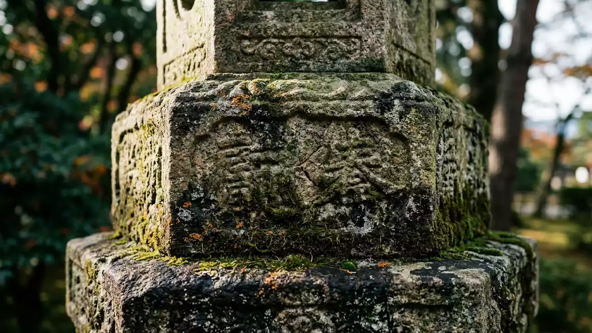 Makroaufnahme eines Materialdetails am Wahrzeichen Kenroku-en Kanazawa, Kanazawa Japan