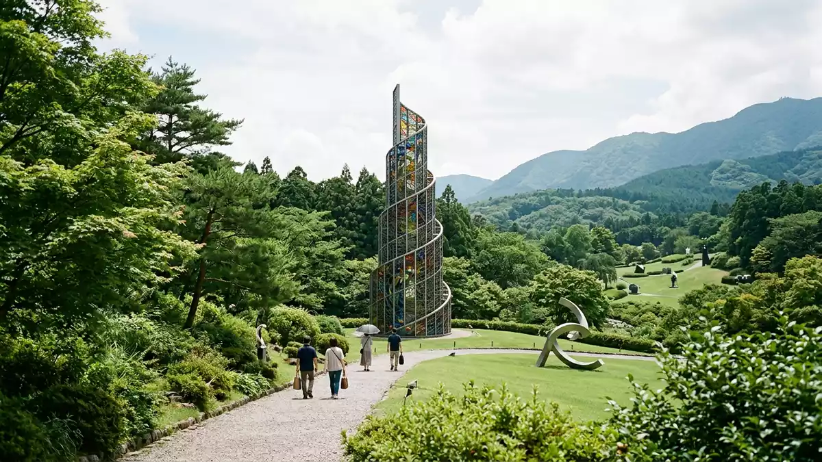 Editorial-Reisemagazinbild vom Wahrzeichen Hakone Open-Air Museum in Hakone, Japan