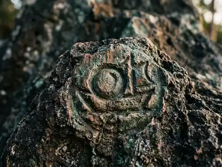 Extreme Makroaufnahme eines Materialdetails am Wahrzeichen Pearl Islands in Contadora Panama, taktile Struktur und weiches - Foto: THN