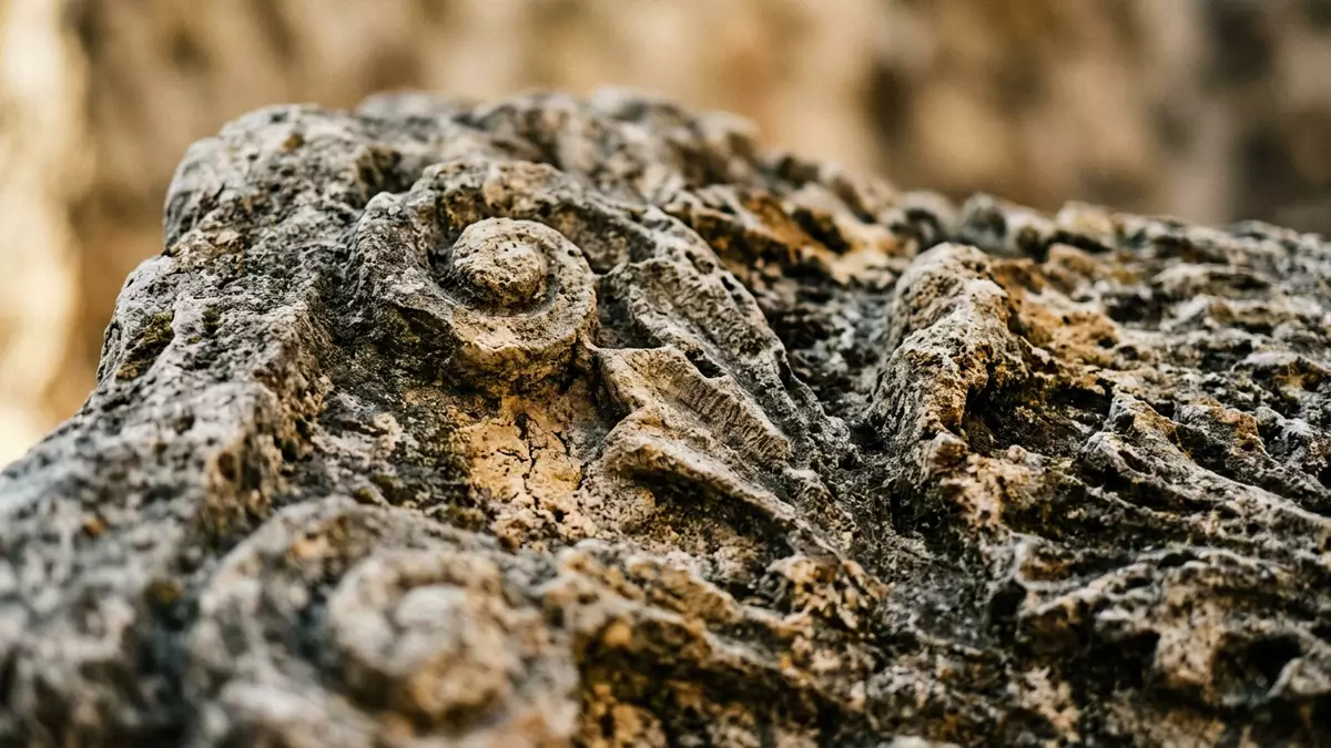 Makroaufnahme eines Materialdetails am Wahrzeichen Villa Adriana Tivoli, Tivoli Italien