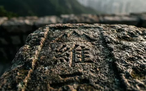 Extreme Makroaufnahme eines Materialdetails am Wahrzeichen Victoria Peak Hongkong in Hongkong China, taktile Struktur und - Foto: THN