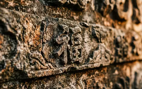 Extreme Makroaufnahme eines Materialdetails am Wahrzeichen Altstadt Hoi An in Hoi An Vietnam, taktile Struktur - Foto: THN