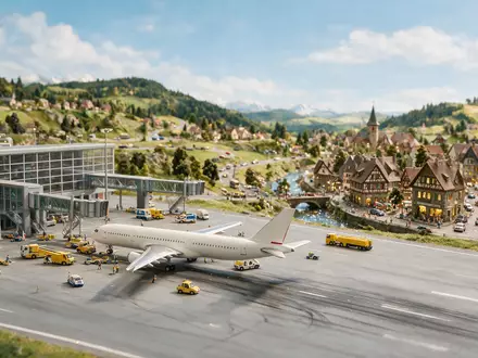 Editorialbild im Reisemagazin-Stil vom Wahrzeichen Miniatur Wunderland Hamburg in Hamburg Deutschland, ausgewogene Bildgestaltung und natuerliches - Foto: THN