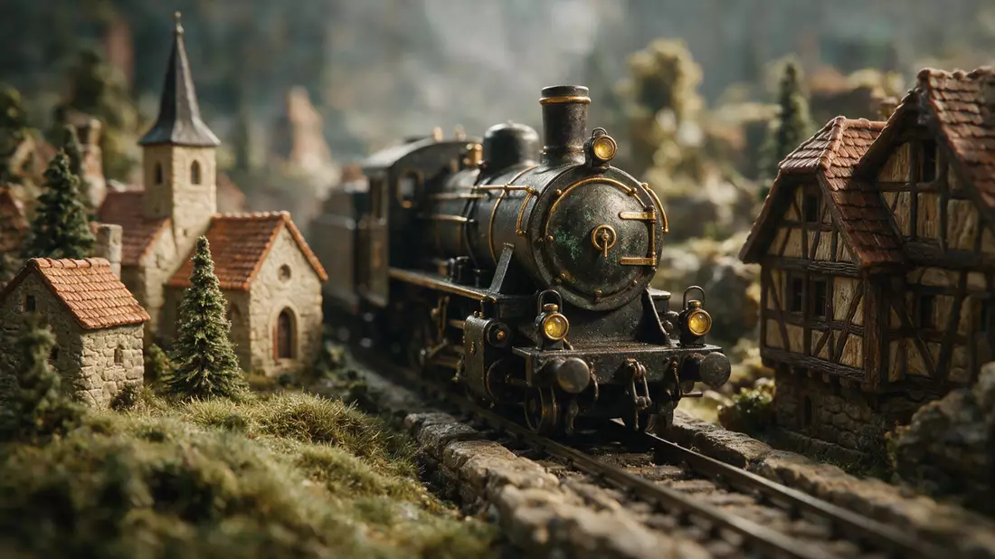 Makroaufnahme eines Materialdetails am Wahrzeichen Miniatur Wunderland Hamburg, Hamburg Deut…