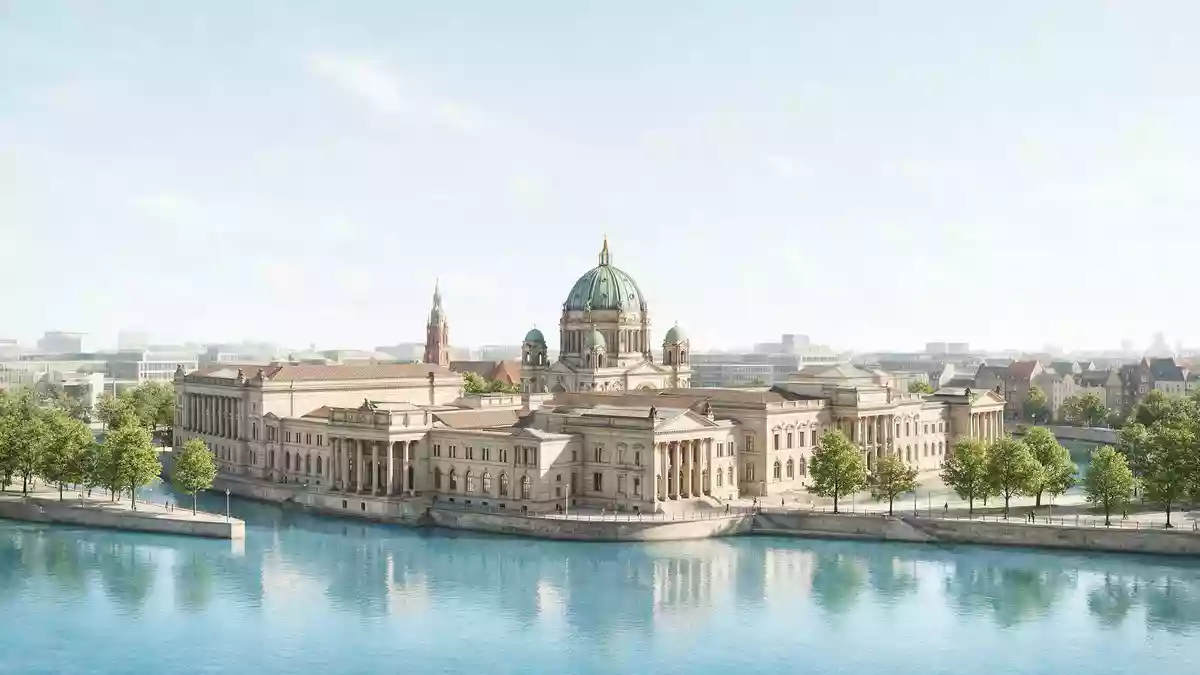 Architektur-Render von Museumsinsel Berlin in Berlin, Deutschland bei Tageslicht