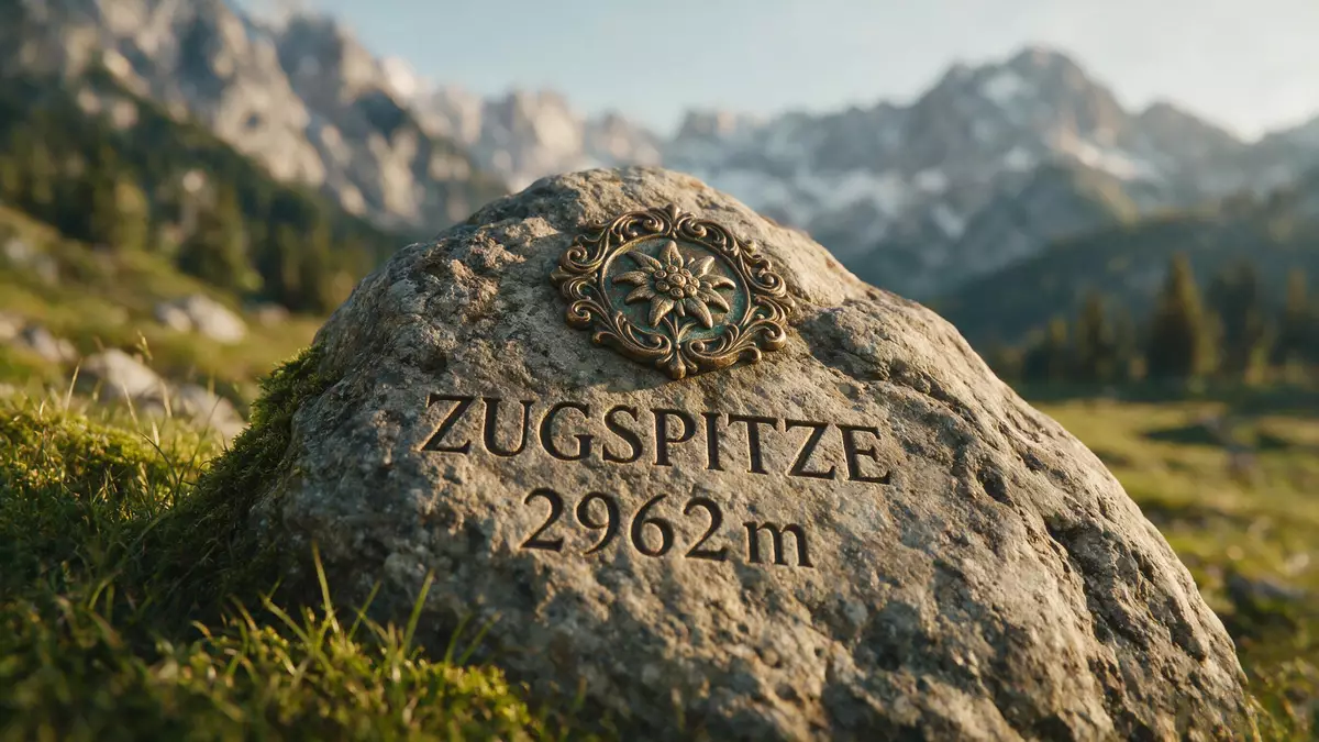 Makroaufnahme eines Materialdetails am Wahrzeichen Zugspitze, Garmisch-Partenkirchen Deutsch…