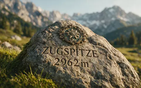 Extreme Makroaufnahme eines Materialdetails am Wahrzeichen Zugspitze in Garmisch-Partenkirchen Deutschland, taktile Struktur und weiches Seitenlicht - Foto: THN