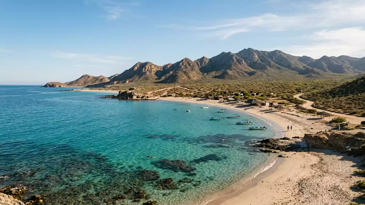Editorial-Reisemagazinbild vom Wahrzeichen Cabo-Pulmo-Nationalpark in Cabo Pulmo, Mexiko