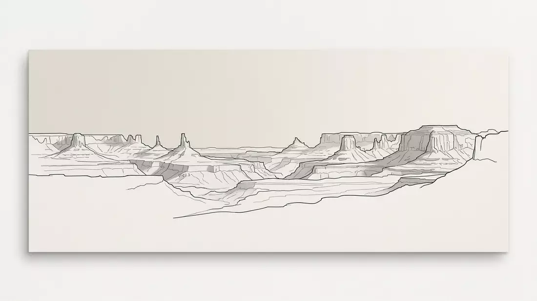Architektur-Render von Canyonlands-Nationalpark in Moab, USA bei Tageslicht