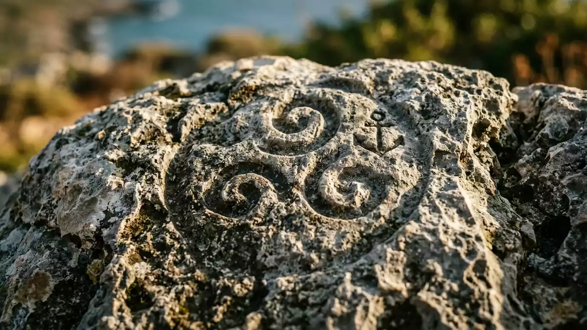 Makroaufnahme eines Materialdetails am Wahrzeichen Balos-Lagune, Kissamos Griechenland