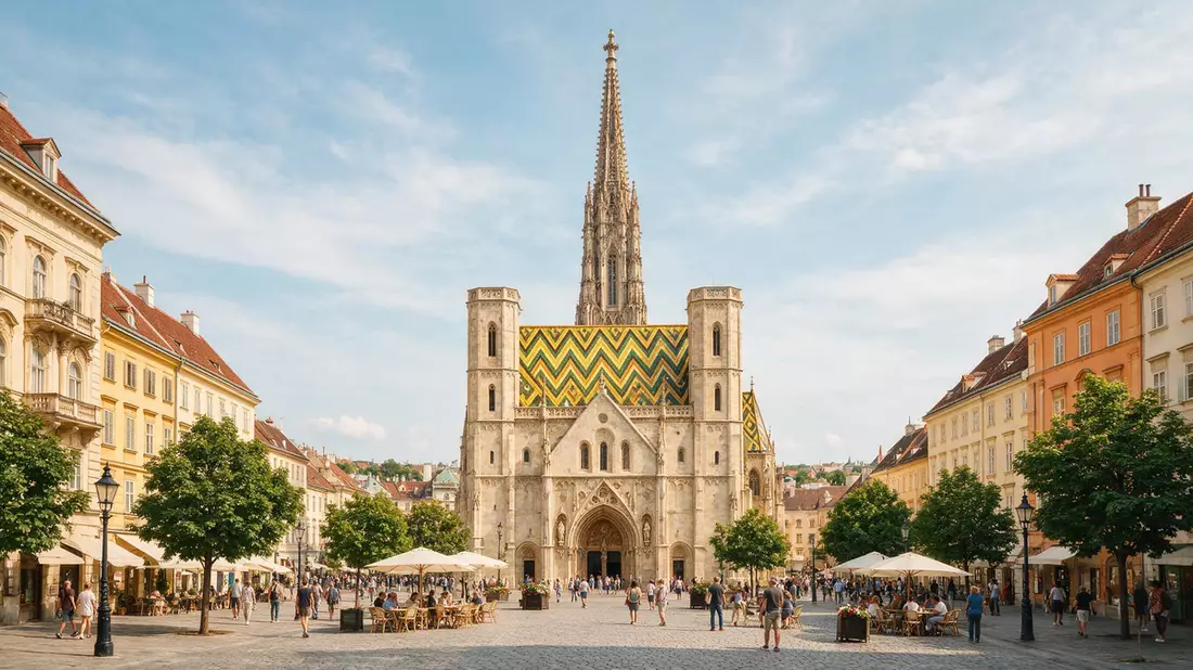 Editorial-Reisemagazinbild vom Wahrzeichen Stephansdom Wien in Wien, Österreich