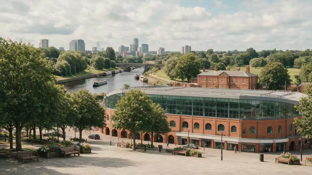 Editorial-Reisemagazinbild vom Wahrzeichen Old Trafford Manchester in Manchester, Vereinigte…