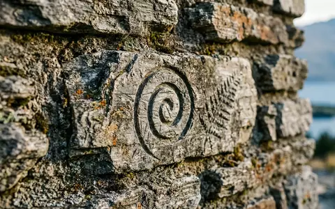Extreme Makroaufnahme eines Materialdetails am Wahrzeichen Queenstown Skyline in Queenstown Neuseeland, taktile Struktur und weiches - Foto: THN