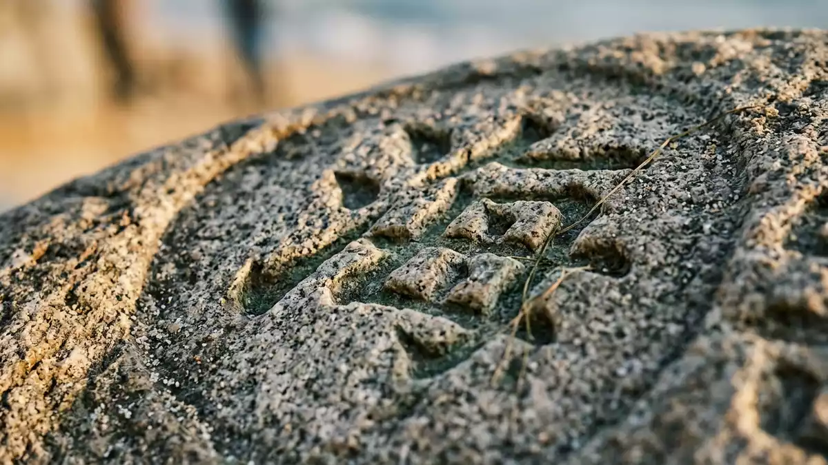 Makroaufnahme eines Materialdetails am Wahrzeichen Haeundae Beach Busan, Busan Südkorea