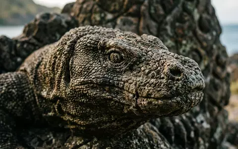 Extreme Makroaufnahme eines Materialdetails am Wahrzeichen Komodo-Nationalpark in Labuan Bajo Indonesien, taktile Struktur und weiches - Foto: THN