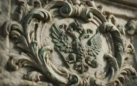 Extreme Makroaufnahme eines Materialdetails am Wahrzeichen Peterhof in Sankt Petersburg Russland, taktile Struktur und weiches - Foto: THN