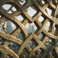 Extreme Makroaufnahme eines Materialdetails am Wahrzeichen Museum der Zukunft Dubai in Dubai VAE, taktile Struktur - Foto: THN