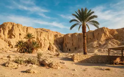 Editorialbild im Reisemagazin-Stil vom Wahrzeichen Tal der Könige in Luxor Ägypten, ausgewogene Bildgestaltung und natuerliches - Foto: THN