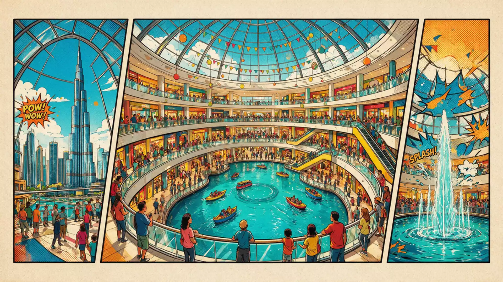 Dubai Mall as an indoor city beside Burj Khalifa - Ad-hoc-news.de