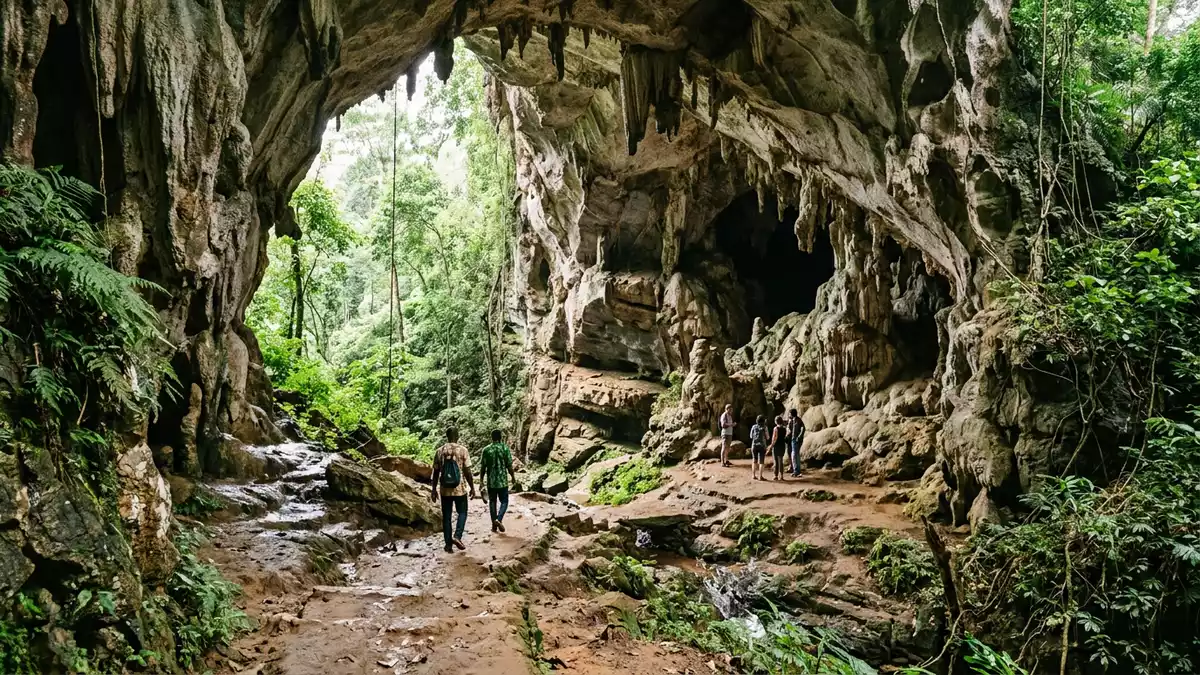 Editorial-Reisemagazinbild vom Wahrzeichen Ogbunike-Hohlen in Ogbunike, Nigeria