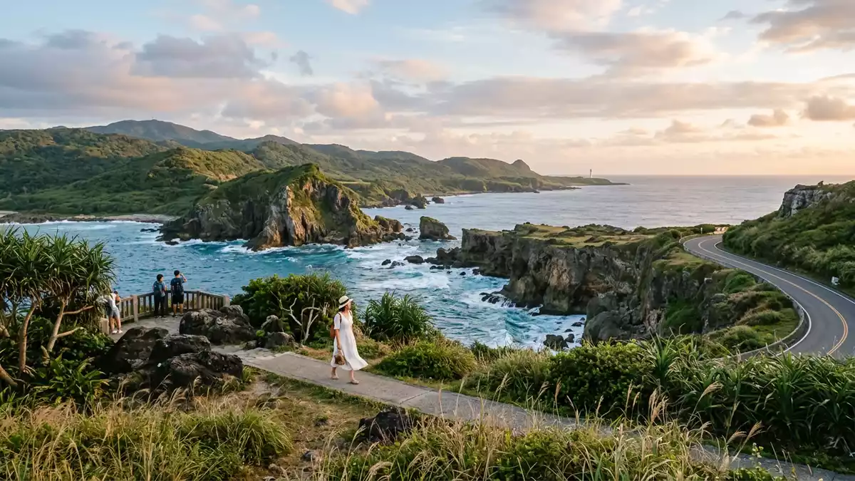 Editorial-Reisemagazinbild vom Wahrzeichen Kenting-Nationalpark in Pingtung, Taiwan
