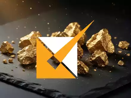 Edelmetall-Gestein auf dunklem Untergrund als Symbol für den Goldmarkt - Foto: über boerse-global.de