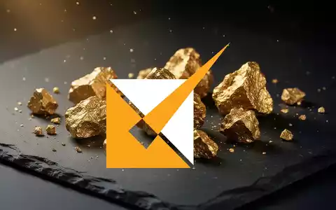 Edelmetall-Gestein auf dunklem Untergrund als Symbol für den Goldmarkt - Foto: über boerse-global.de