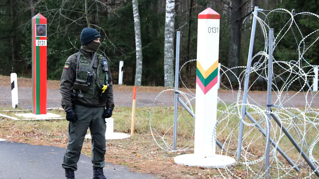 Lettland grenzt im Osten auf einer Länge von rund 172 Kilometern an Russlands engen Verbündeten Belarus. (Archivbild) - Bild: -/State Border Guard Service/dpa