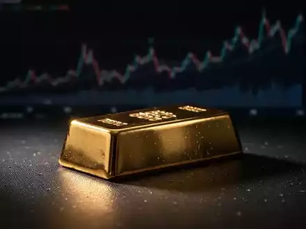 Ein glänzender Goldbarren auf einem dunklen Hintergrund, der den Kursanstieg des VanEck Junior Gold Miners ETF symbolisiert. - Foto: über boerse-global.de