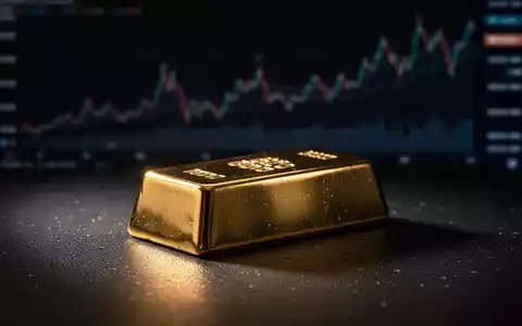 Ein glänzender Goldbarren auf einem dunklen Hintergrund, der den Kursanstieg des VanEck Junior Gold Miners ETF symbolisiert. - Foto: über boerse-global.de