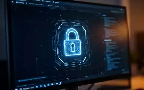 Digitales Schloss-Symbol auf einem Computerbildschirm als Symbol für Cybersicherheit und Schwachstellen bei Passkeys. - Foto: über boerse-global.de