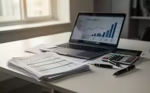 Ein moderner Schreibtisch mit Laptop, Taschenrechner und Steuerunterlagen in einer hellen, professionellen Arbeitsumgebung. - Foto: über boerse-global.de