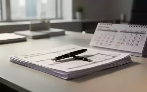 Ein Schreibtisch mit Dokumenten zur Altersvorsorge und einem Kalender in einem hellen, modernen Büro. - Foto: über boerse-global.de