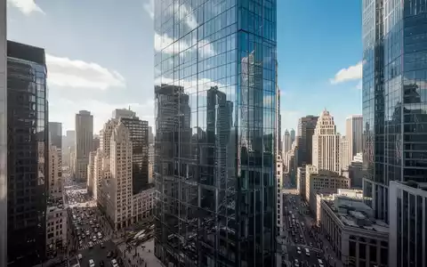 Moderne Glasfassaden eines Bürogebäudes im Finanzviertel bei Tageslicht. - Foto: über boerse-global.de