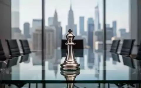 Ein poliertes Metall-Schachspiel auf einem Bürotisch als Symbol für die strategische Planung eines Unternehmensverkaufs. - Foto: über boerse-global.de