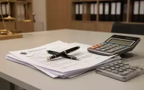 Ein Schreibtisch mit offiziellen Dokumenten, einem Füllfederhalter und einem Taschenrechner als Symbol für Rentenrecht. - Foto: über boerse-global.de
