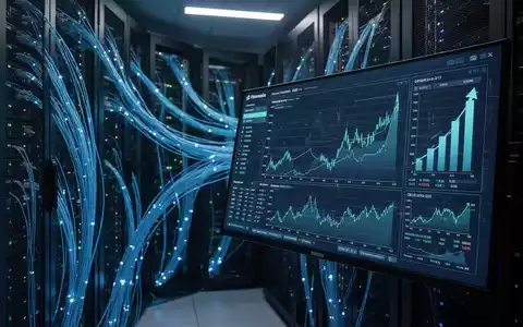 Digitale Finanzgrafiken und Serverraum als Symbol für steigende KI-Lizenzkosten und IT-Budgetdruck. - Foto: über boerse-global.de