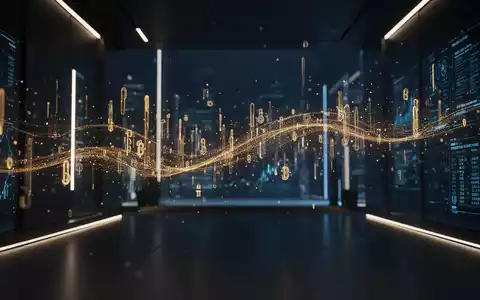Abstrakte Visualisierung digitaler Blockchain-Transaktionsströme und Finanzdaten-Netzwerke im professionellen Umfeld. - Foto: über boerse-global.de