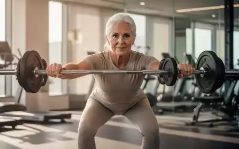 Eine sportliche Person über 65 Jahre beim Krafttraining in einem modernen Fitnessstudio. - Foto: über boerse-global.de