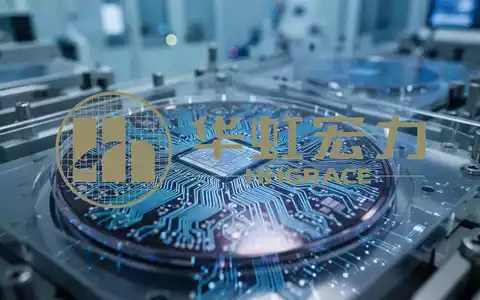 Nahaufnahme einer modernen Halbleiter-Fertigungsanlage mit Fokus auf Silizium-Wafer in einer Reinraum-Umgebung. - Foto: über boerse-global.de