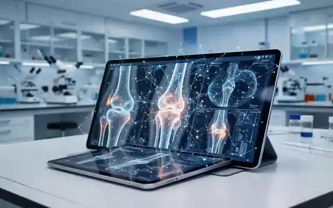 Digitale medizinische Forschung mit KI-gestĂĽtzten Gelenkscans in einem modernen Labor. - Foto: ĂĽber boerse-global.de